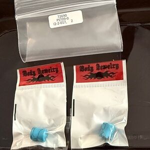 Blue Body Jewelry Plugs